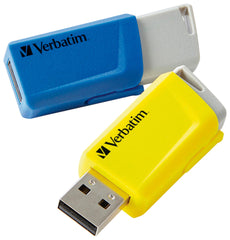 FLASH DRIVE USB STORE N CLICK 16 GB PK OF 2 VERBATIM VER70376