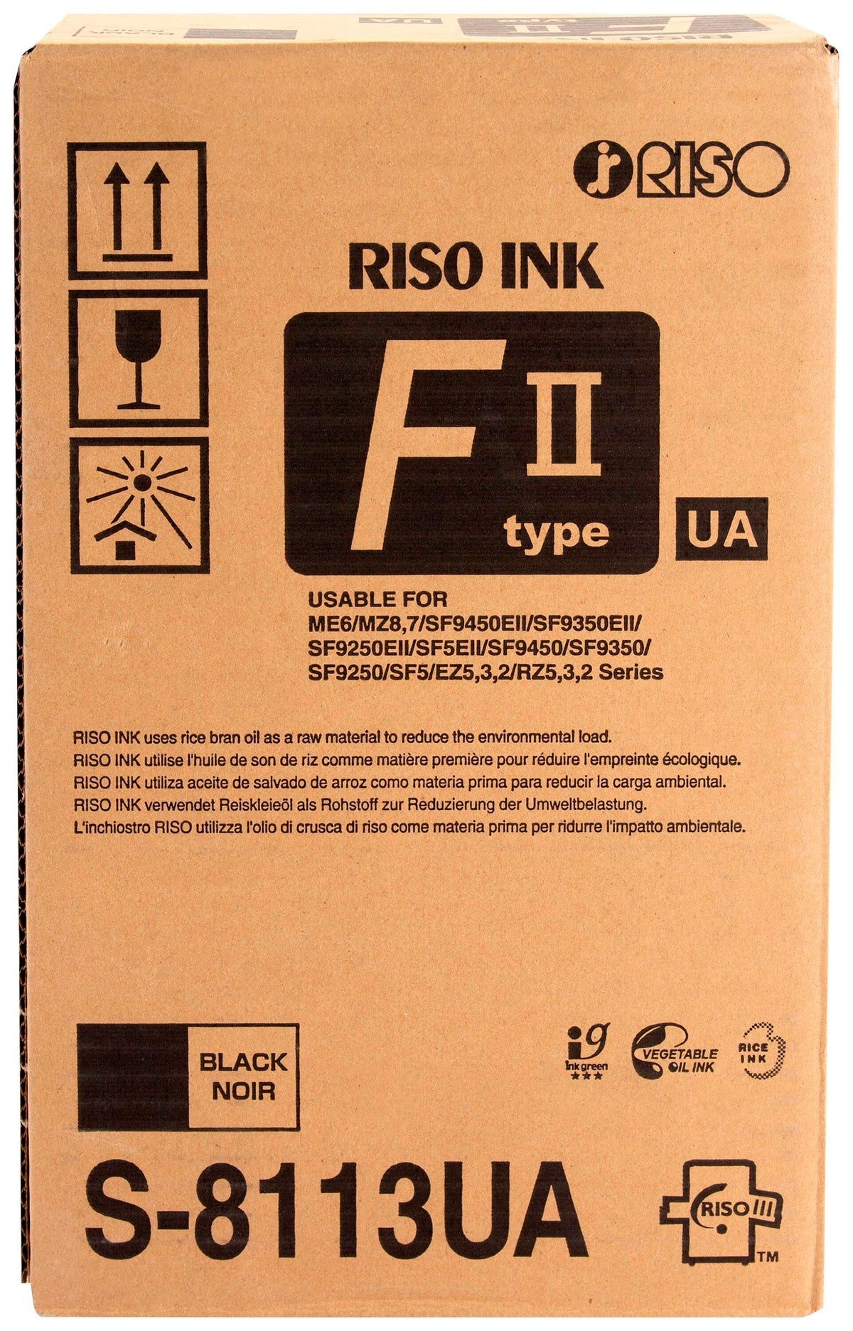 CARTRIDGE INK TONER RISO BLACK RSGS8113U