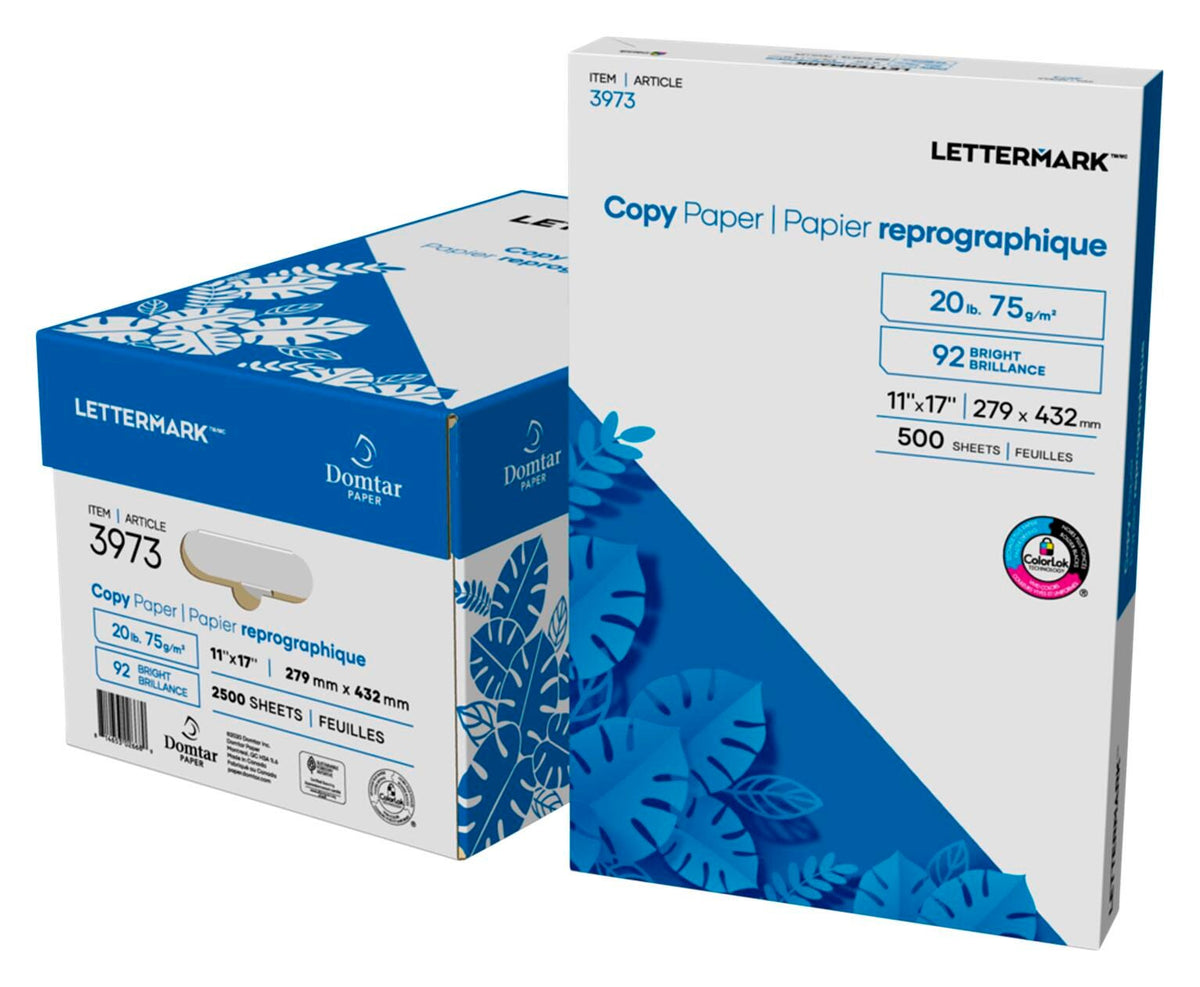 PAPER LETTERMARK 11X17 IN WHITE CASE OF 5