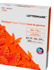 PAPER LETTERMARK PREMIUM 8.5X11 IN WHITE 500 SHTS