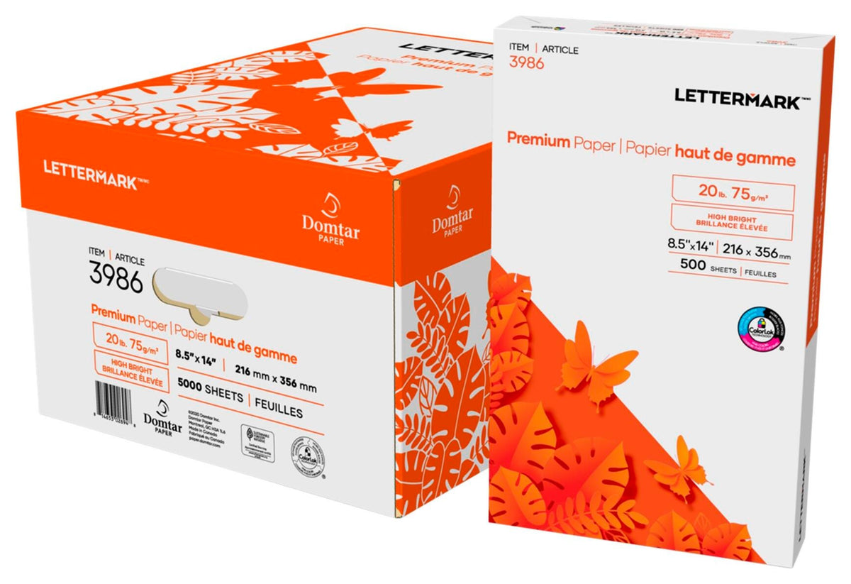 PAPER LETTERMARK PREMIUM 8.5X14 IN WHITE CASE OF 10