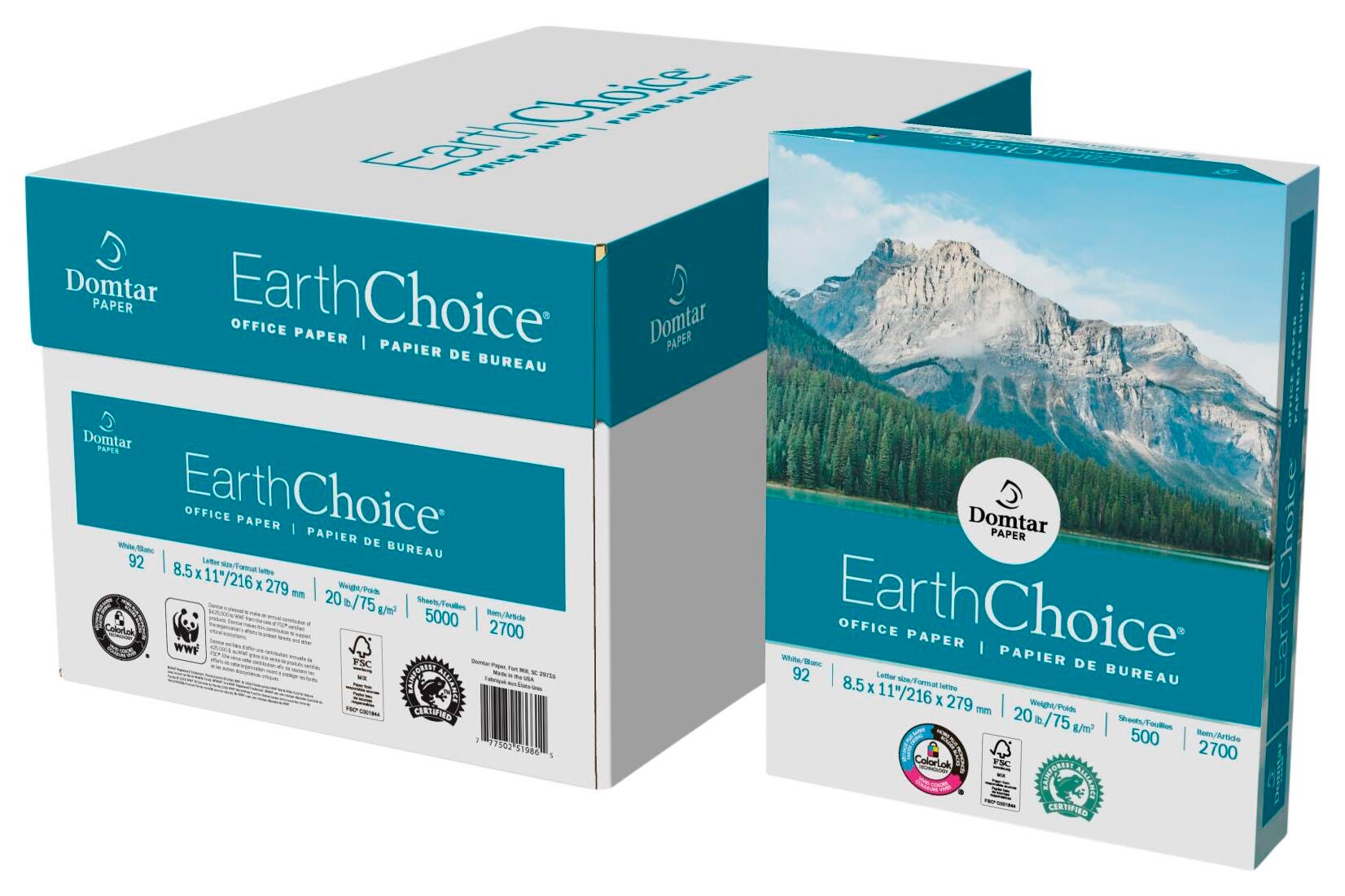 PAPER COPY EARTHCHOICE 8.5X11 IN WHITE CASE OF 10