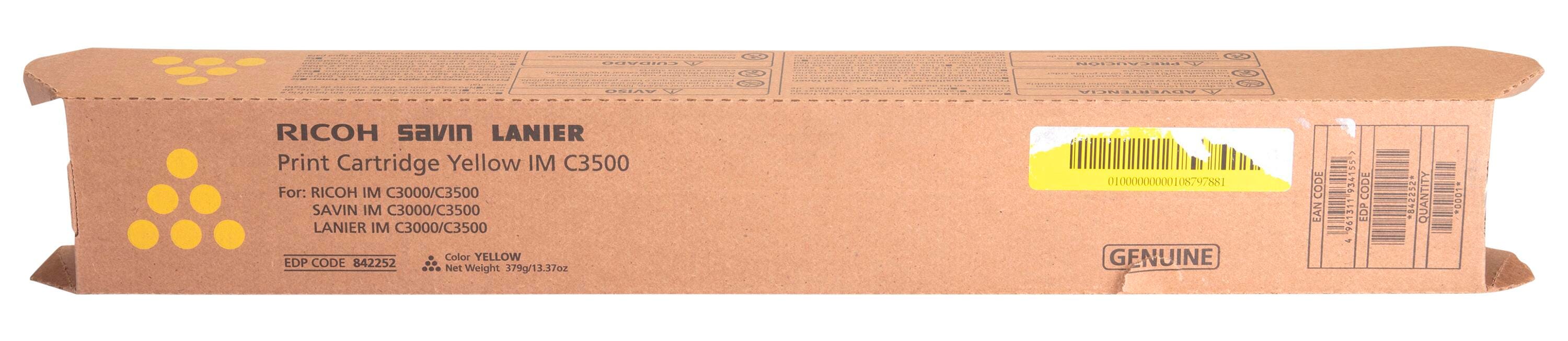 CARTRIDGE INK TONER RICOH RIC842252 YELLOW