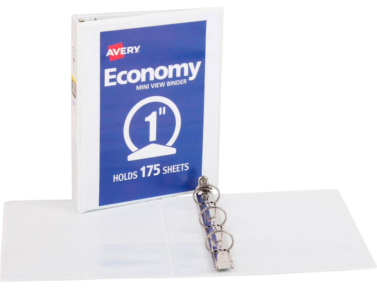 BINDER VIEW ECONOMY 1 IN WHITE AVE05806