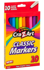 MARKERS CRAZY ART CLASSIC FINELINE ASST COLORS SET OF 10