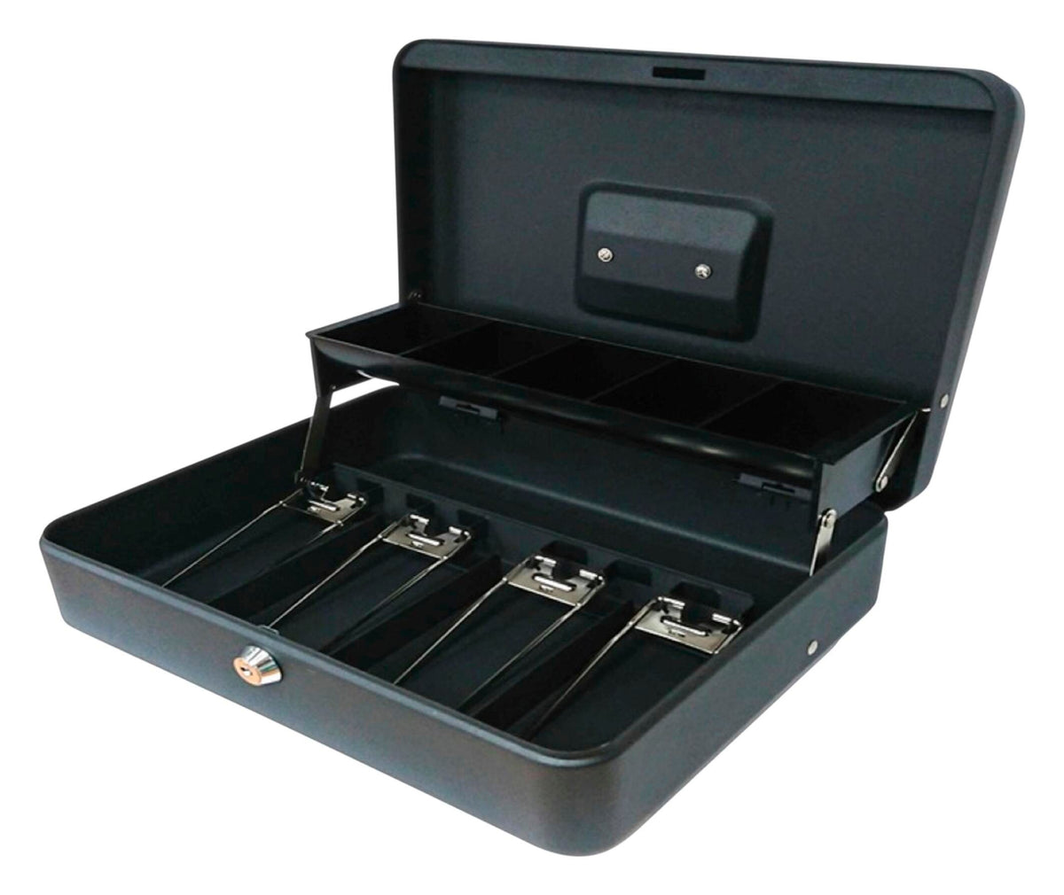 CASH BOX 3.5X7 IN BLACK STEEL CUI82011