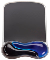 MOUSE PAD WITH GEL WRIST REST DUO BLUE/BLACK KMW51401