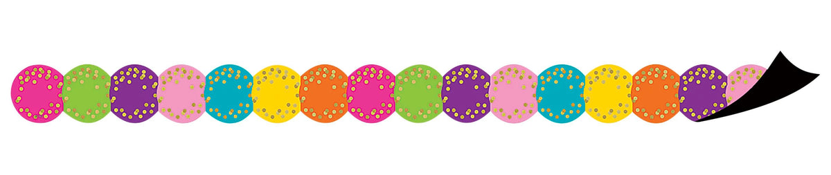 CONFETTI CIRCLES MAGNETIC BORDER TRIM TCR77390
