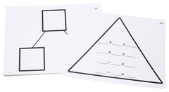 WRITE-ON WIPE-OFF FACT FAMILY TRIANGLE MATS - ADDITION