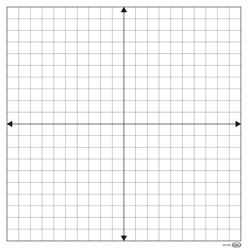 DEMONSTRATION MAGNETIC DRY-ERASE COORDINATE GRID