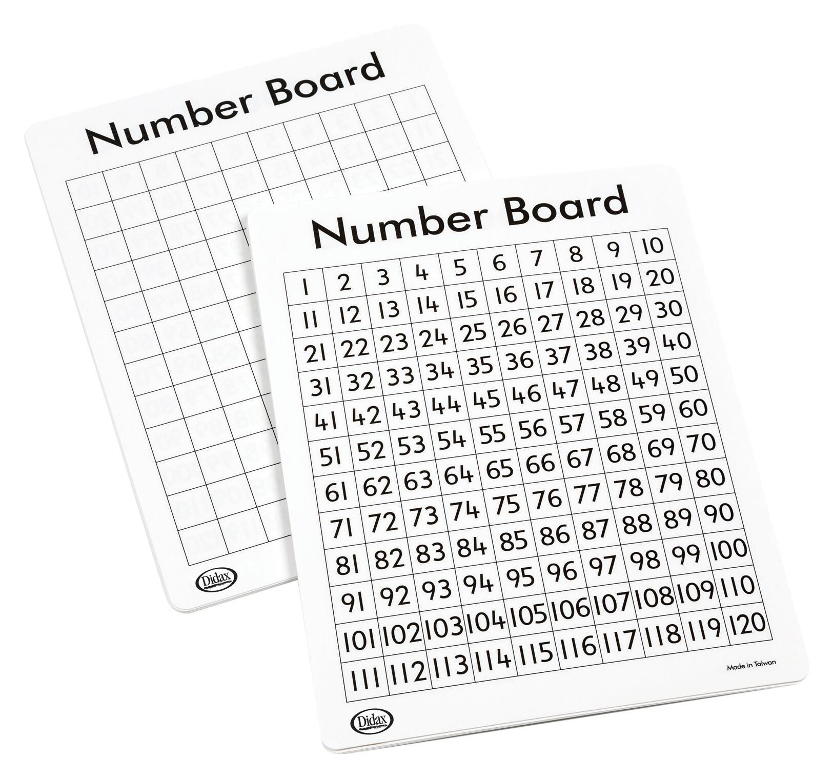 WRITE-ON WIPE-OFF 120 NUMBER MATS