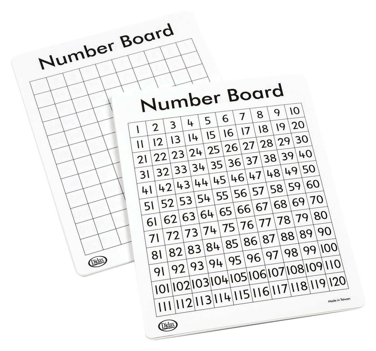 WRITE-ON WIPE-OFF 120 NUMBER MATS