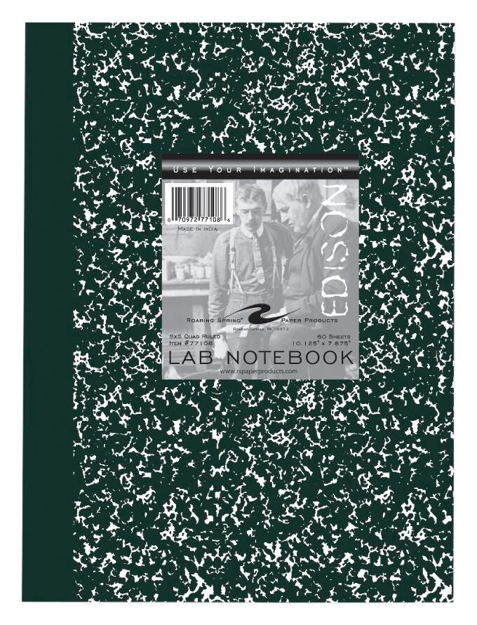 PAPER PAD COMPOSITION LAB 10.13X7.88 GRID RULED 60 SHTS