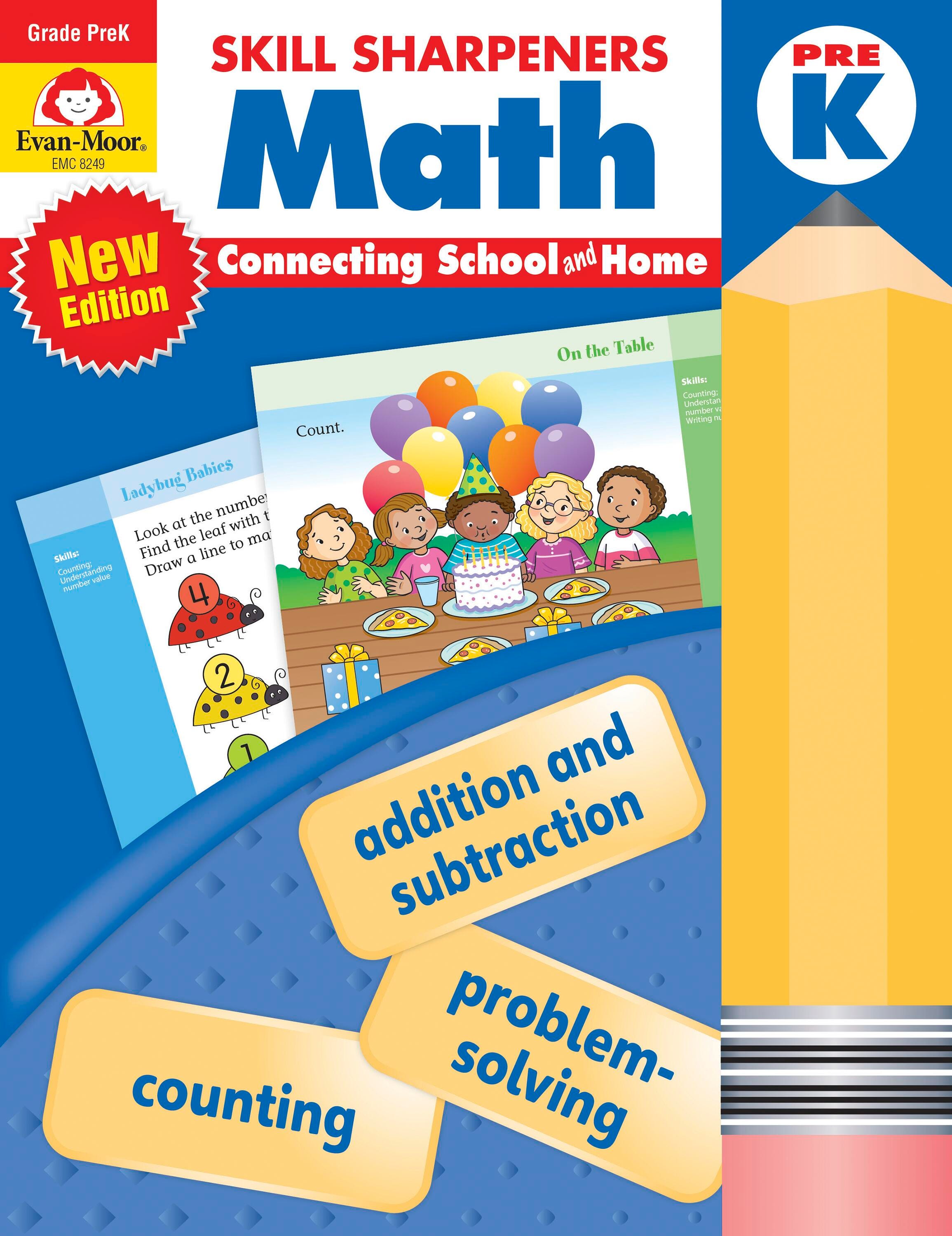 WORKBOOK - SKILL SHARPENERS MATH GRADE PREK