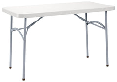 TABLE FOLDING NPS BT2000 SERIES HEAVY DUTY BLOW MOLDED PLASTIC 24X48 SPECKLED GREY