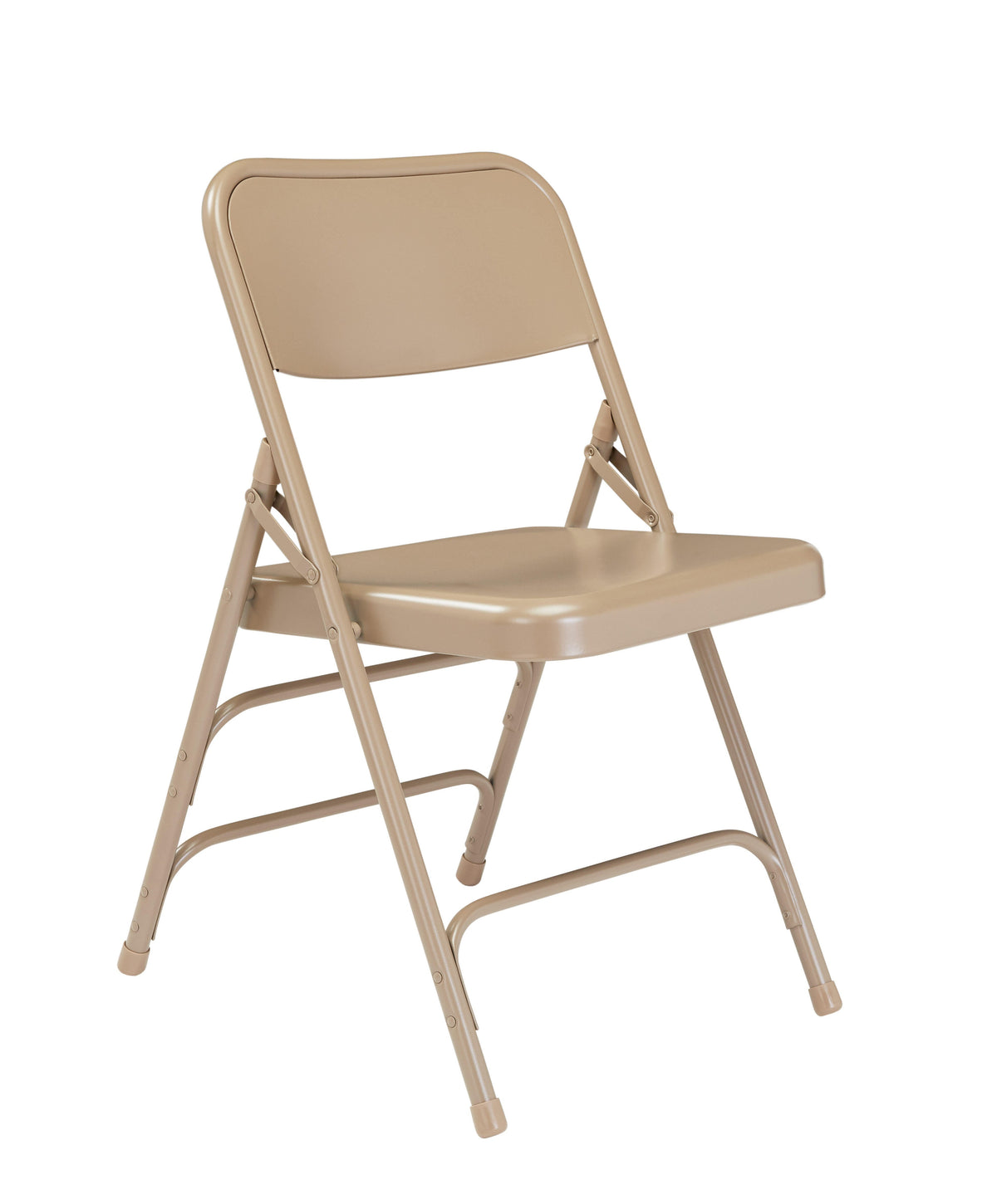 CHAIR FOLDING - NPS 300 SERIES-DELUXE ALL-STEEL TRIPLE BRACE DOUBLE HINGE FOLDING CHAIR - BEIGE - 4 PACK