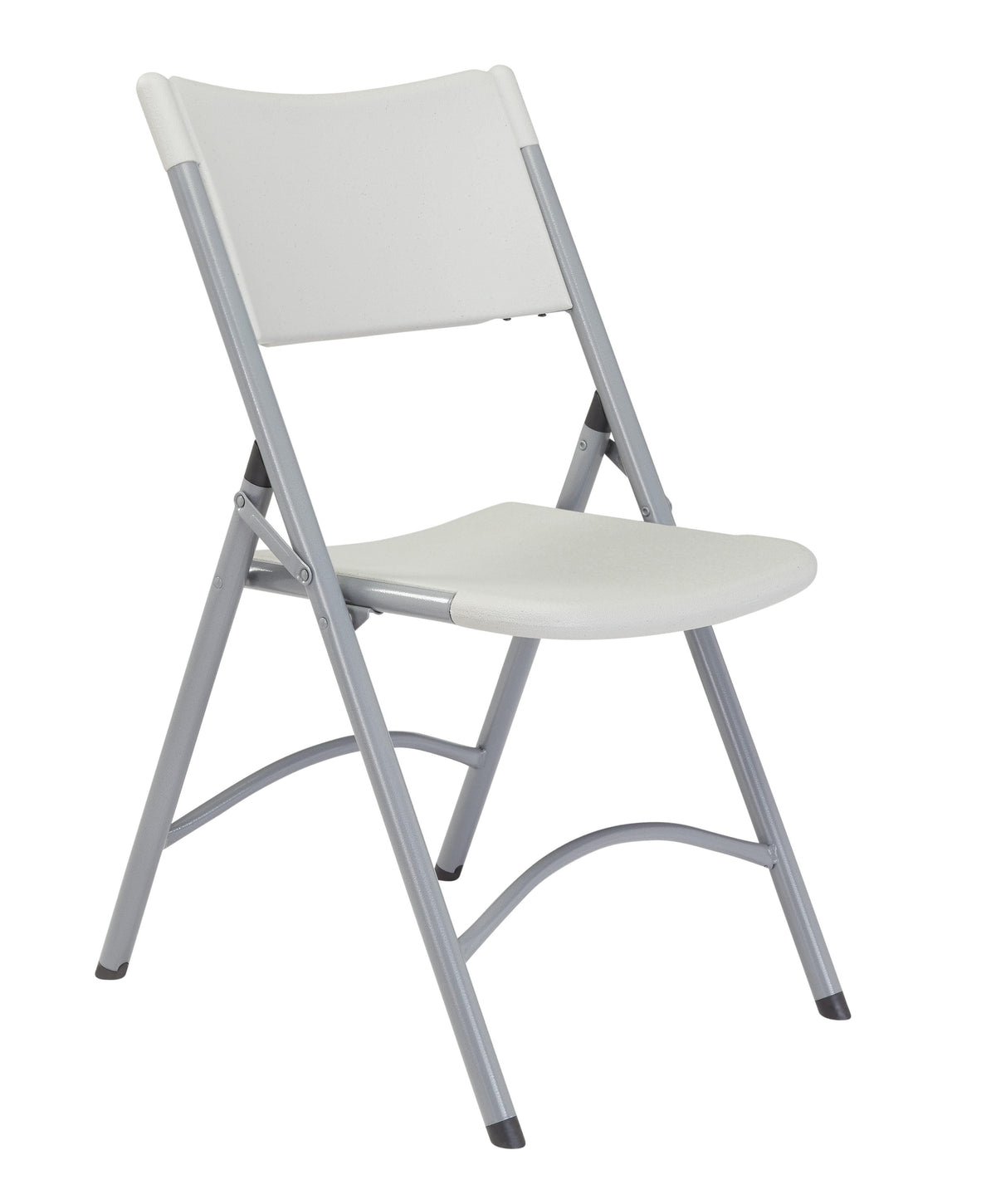 CHAIR FOLDING - NPS 600 SERIES- HEAVY DUTY PLASTIC FOLDING CHAIR - GREY TEXTURED FRAME - SPECKLED GREY SEAT/BACK - 4 PACK