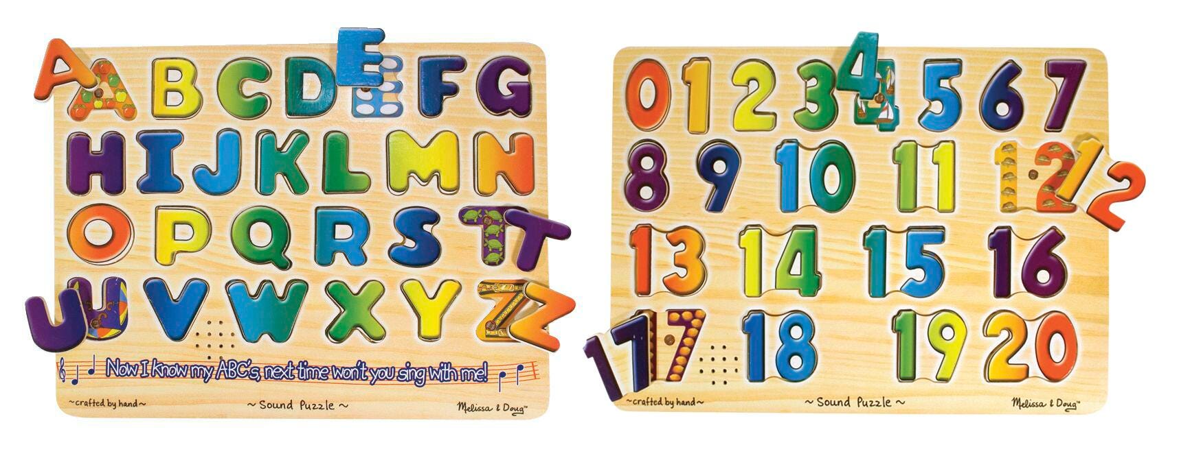 ALPHABET AND NUMBERS SOUND PUZZLE SET