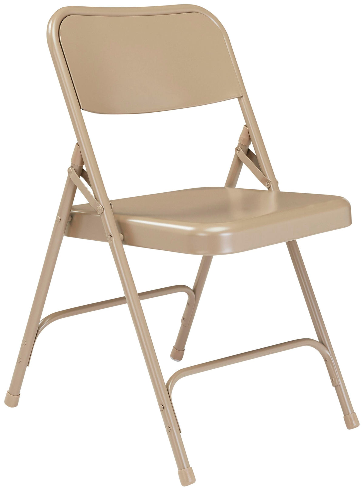 CHAIR FOLDING - NPS 200 SERIES-PREMIUM ALL STEEL DOUBLE HINGE FOLDING CHAIR - BEIGE - 4 PACK