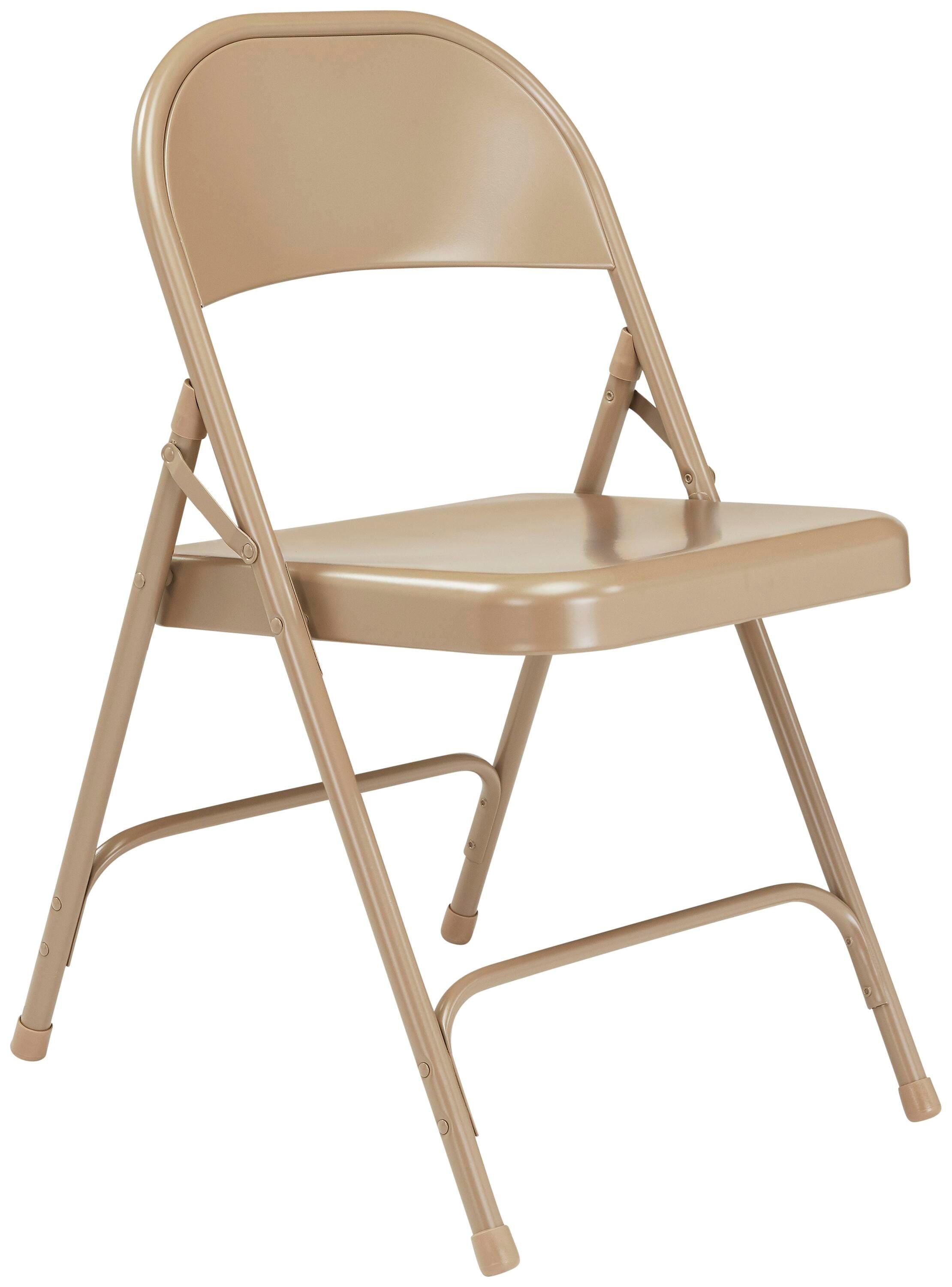 CHAIR FOLDING - NPS 50 SERIES-ALL-STEEL FOLDING CHAIR - BEIGE - 4 PACK