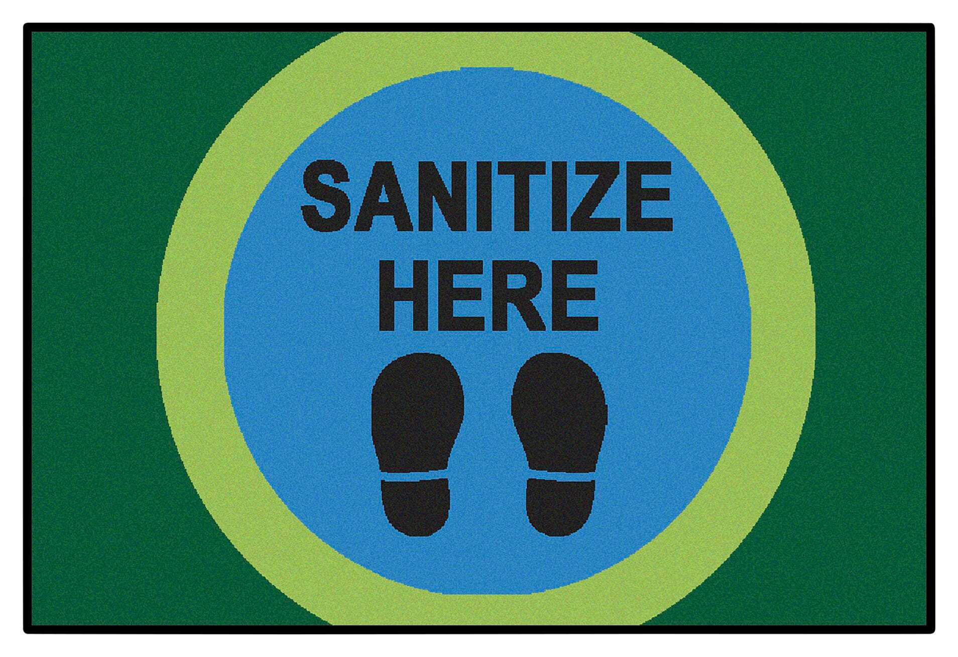 CARPETS FOR KIDS - KIDSVALUE SANITIZE HERE DOT - 3 FT X 4 FT 6 IN RECTANGLE
