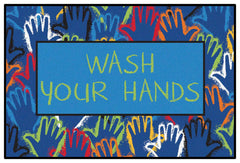 CARPETS FOR KIDS - KIDSVALUE WASH YOUR HANDS - 4 X 6 FT RECTANGLE