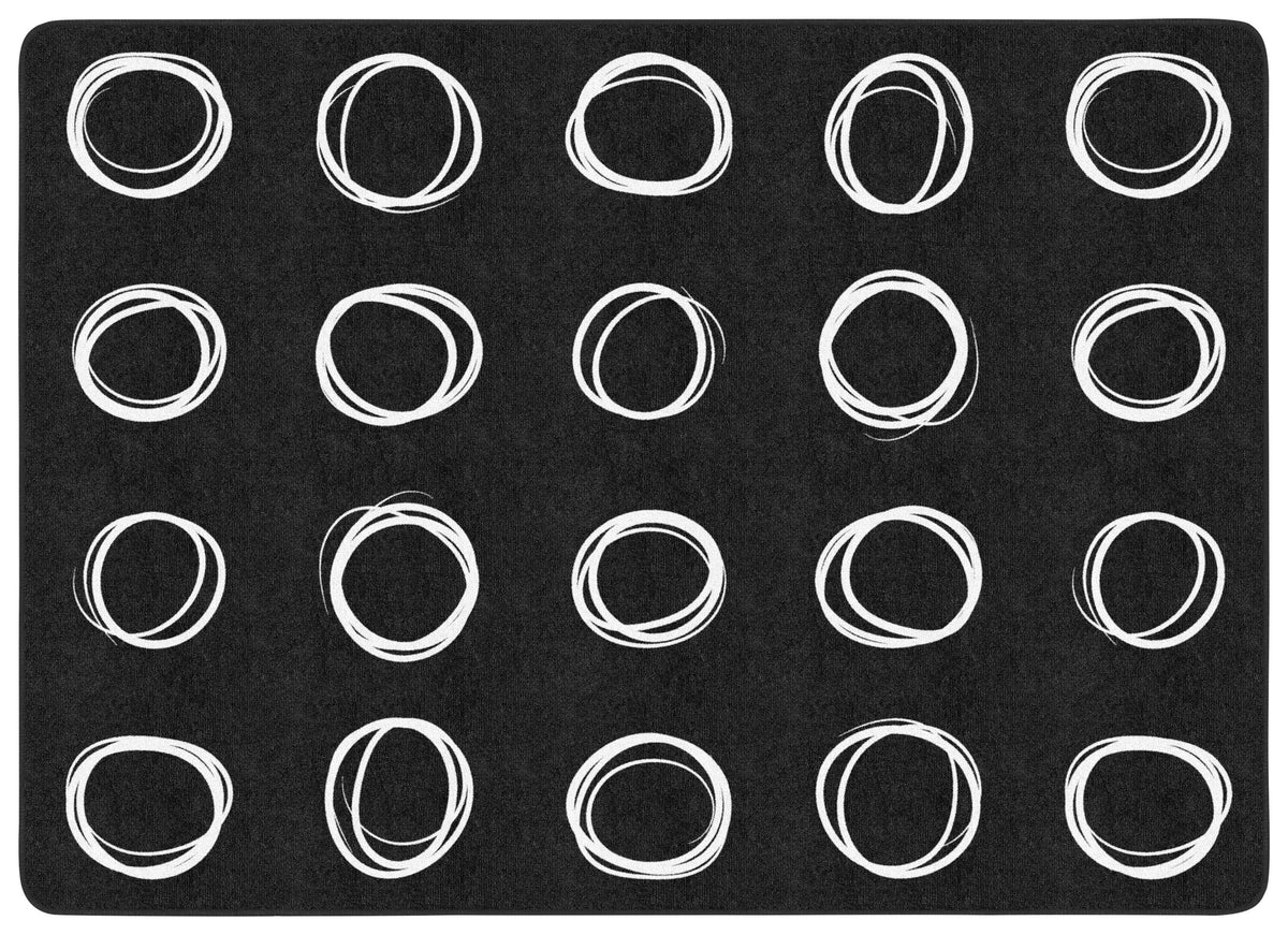 FLAGSHIP CARPETS - CIRCLE SAMPLER - 6 FT X 8 FT 4 IN RECTANGLE