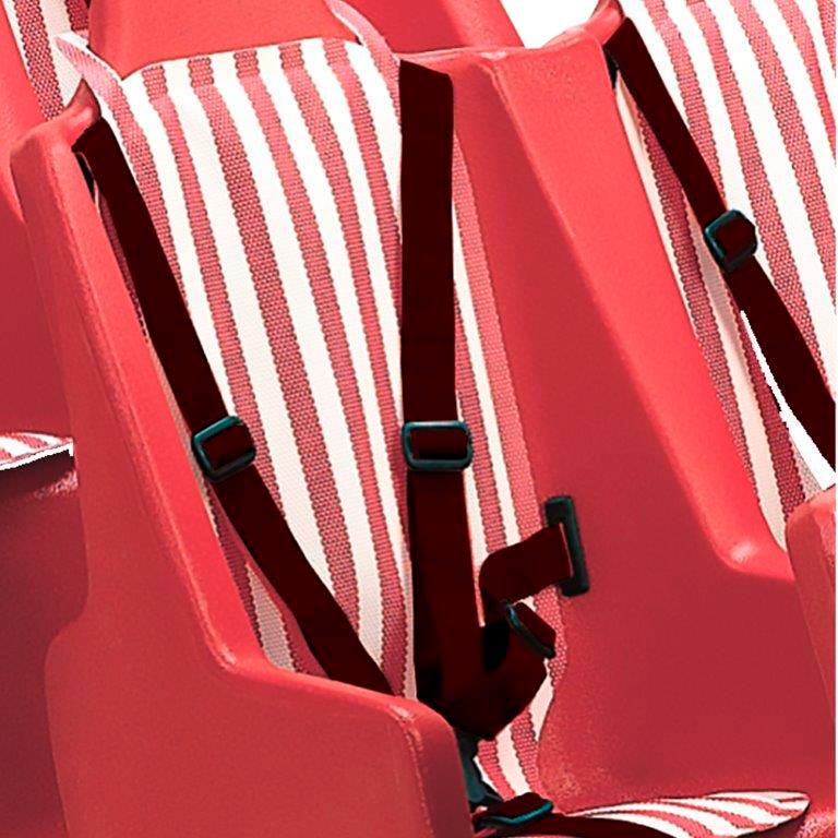 BYE BYE BUGGY SEAT PAD - RED/WHITE