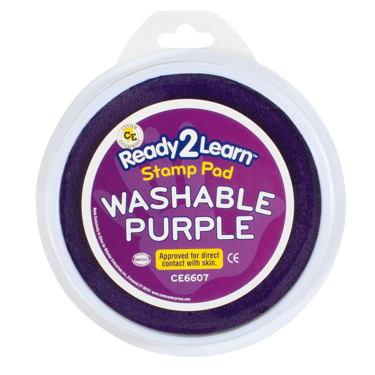 STAMP PAD JUMBO WASHBLE CIRCULAR PURPLE