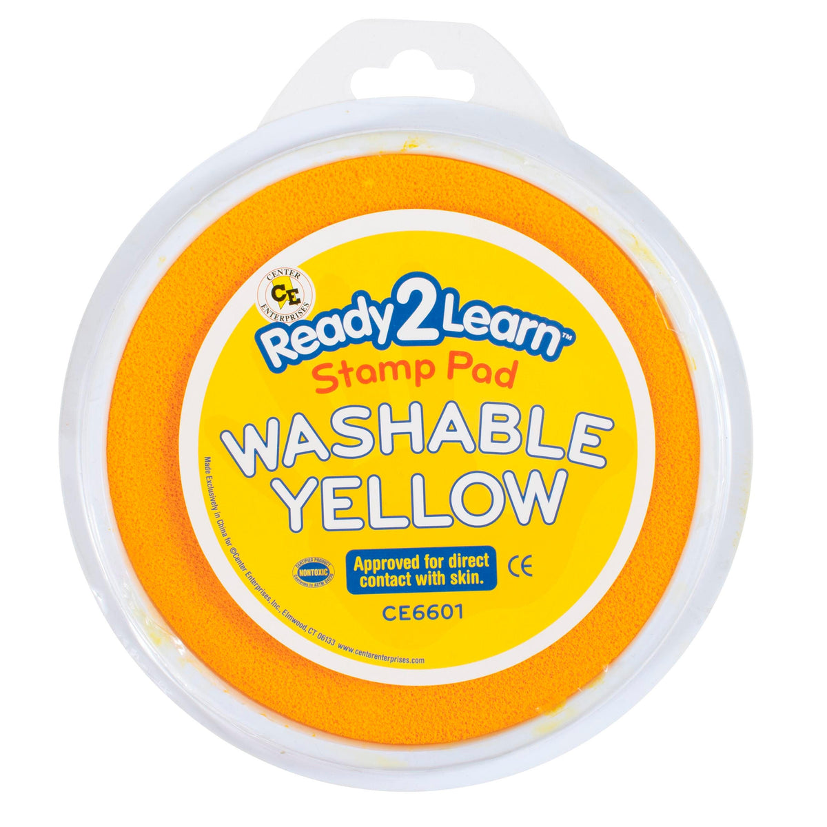 STAMP PAD JUMBO WASHBLE CIRCULAR YELLOW