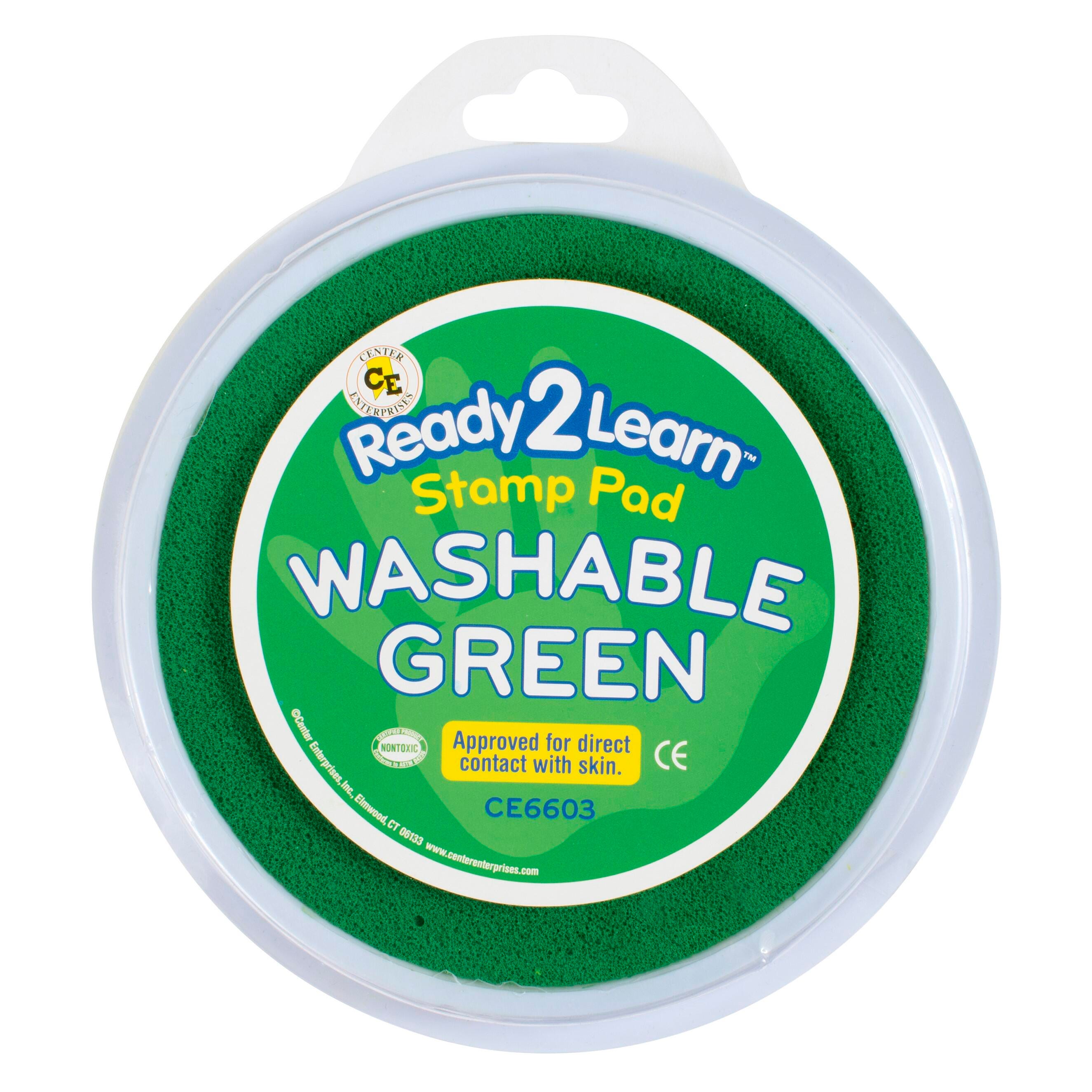 STAMP PAD JUMBO WASHBLE CIRCULAR GREEN