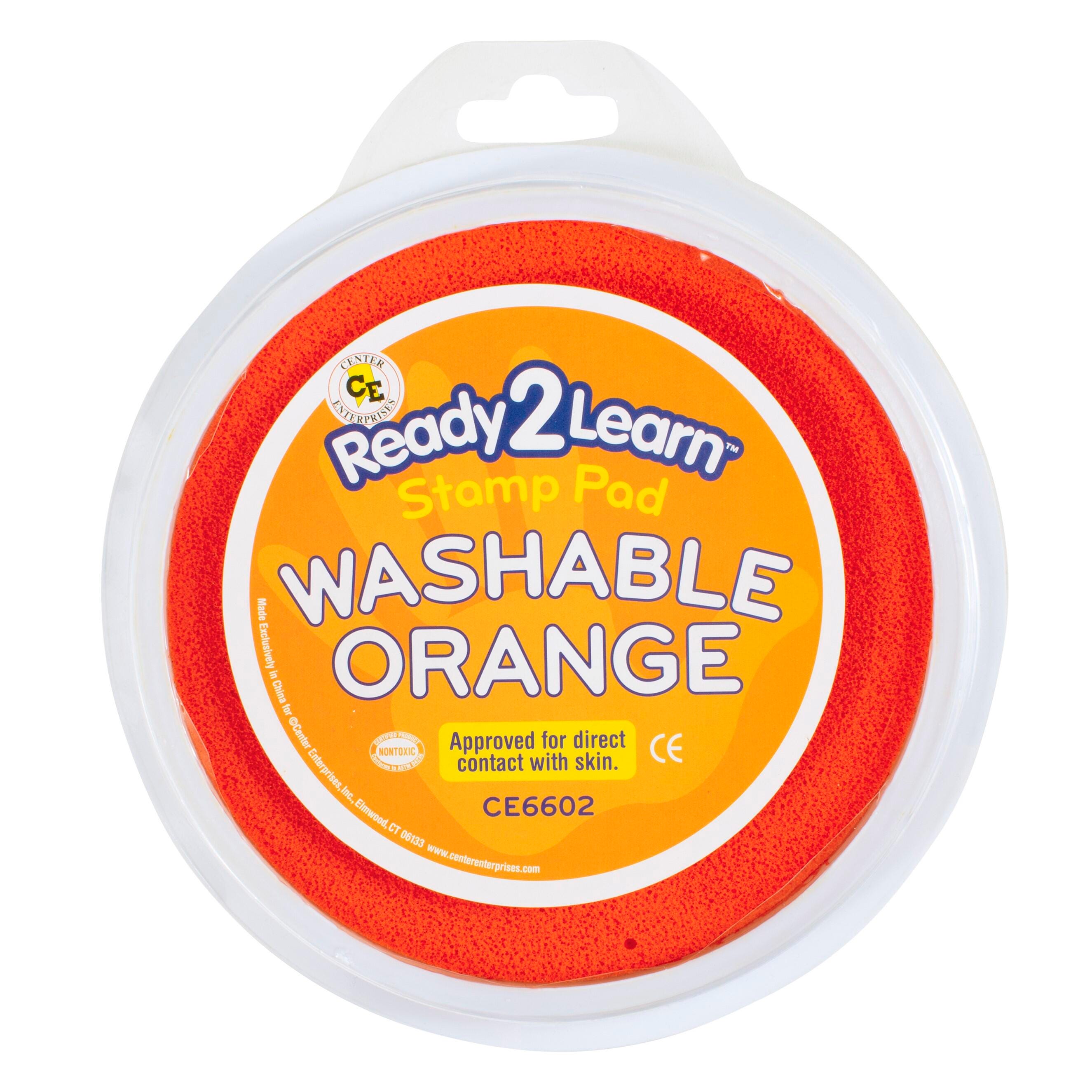 STAMP PAD JUMBO WASHBLE CIRCULAR ORANGE
