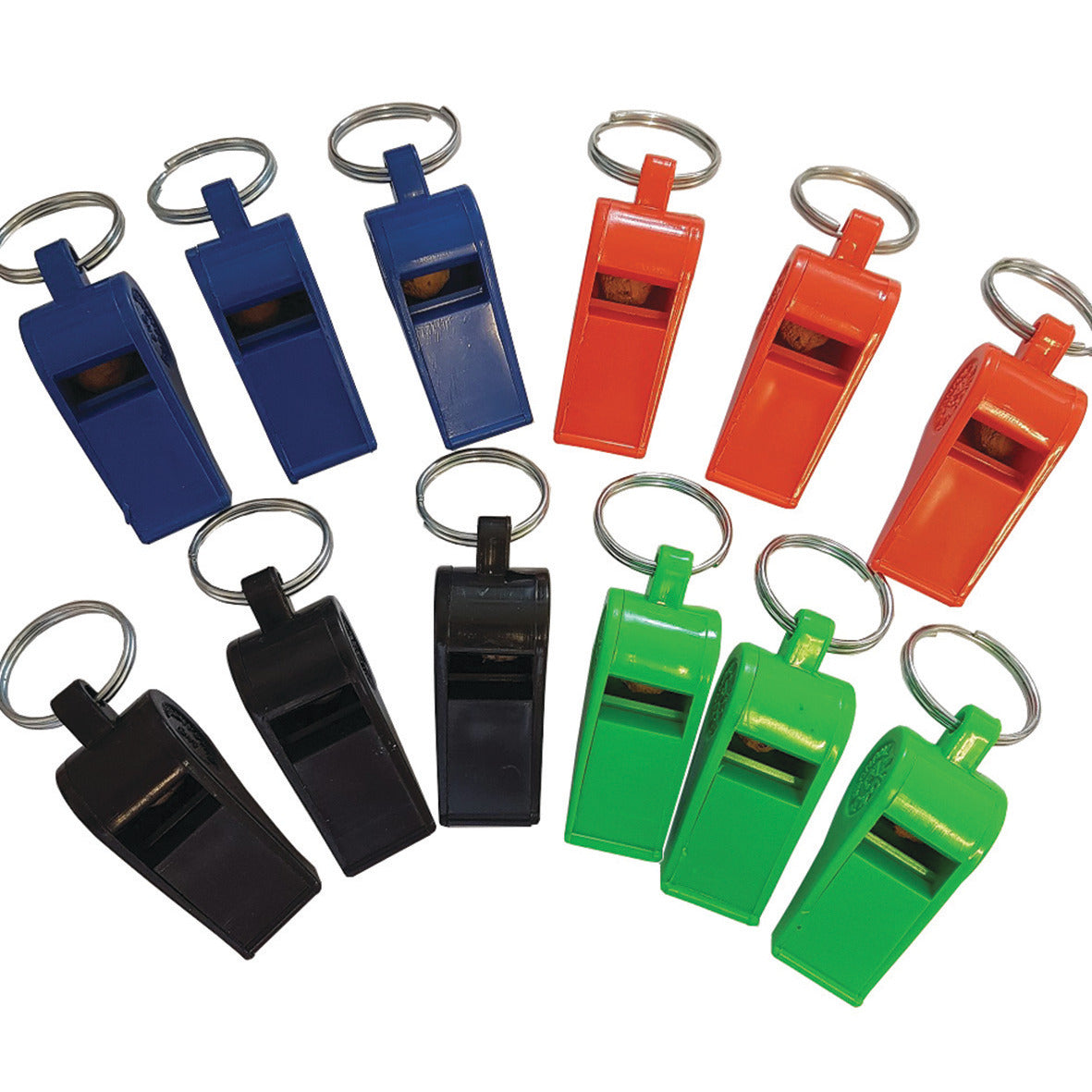 Large Plastic Whistles - Pack Of 12