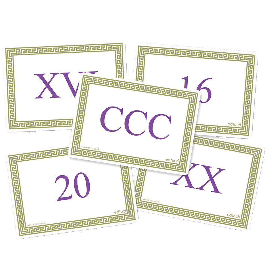 Dble Sided Roman Numerals Cards A6