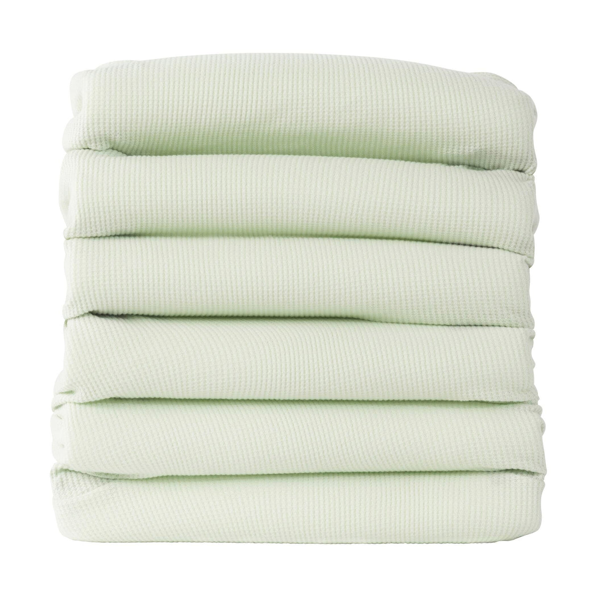 BLANKET CRIB THERMASOFT COTTON KNIT MINT PACK OF 6