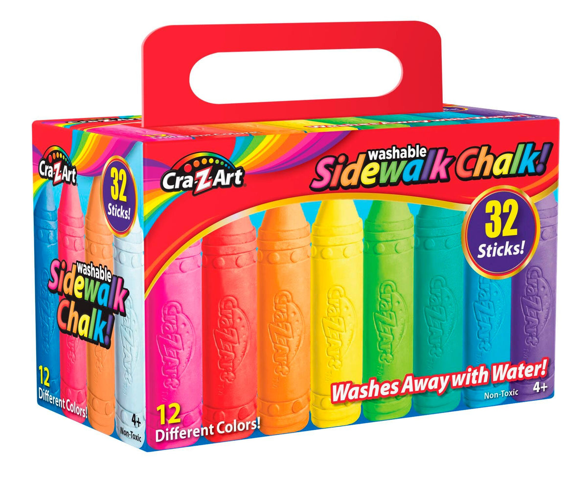 CHALK SIDEWALK CRAZY ART SET OF 32