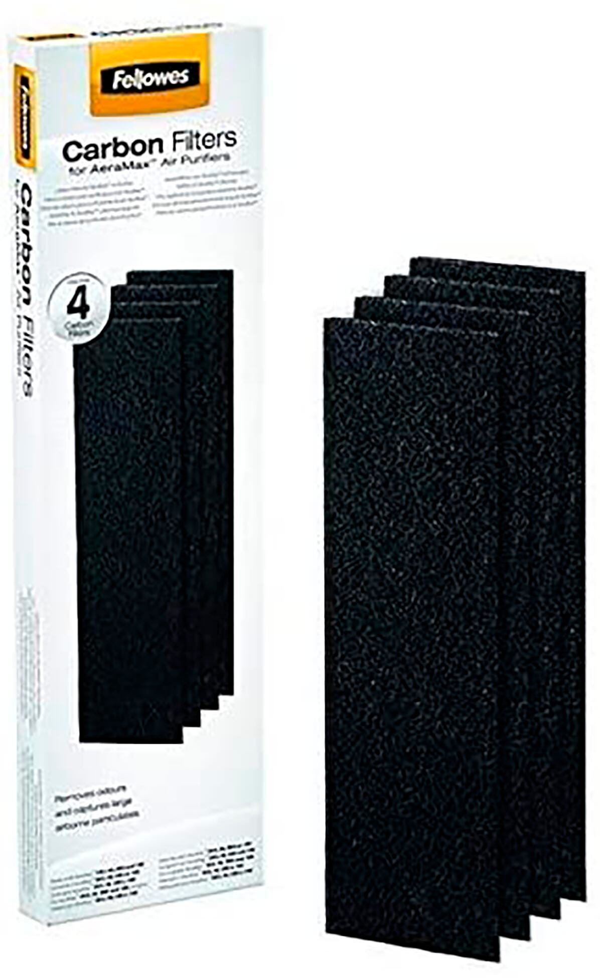 FELLOWES AERAMAX CARBON FILTER - 4PK - SMALL 9324001