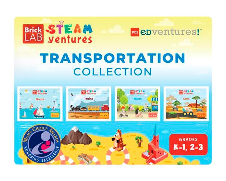 BRICKLAB STEAMVENTURES TRANSPORTATION COLLECTION BOOKS GR 2-3