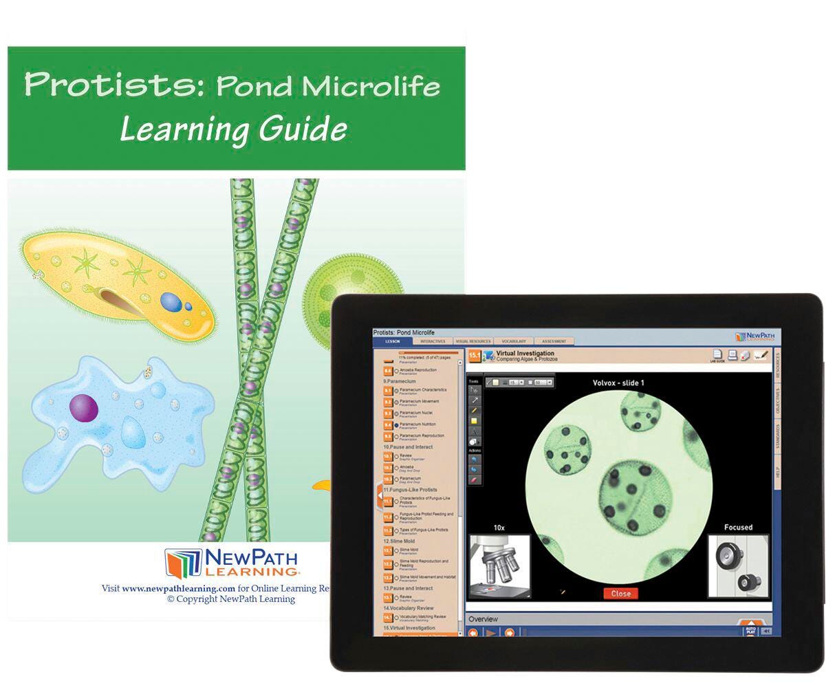 PROTISTS - POND MICROLIFE GUIDE W/ ONLINE
