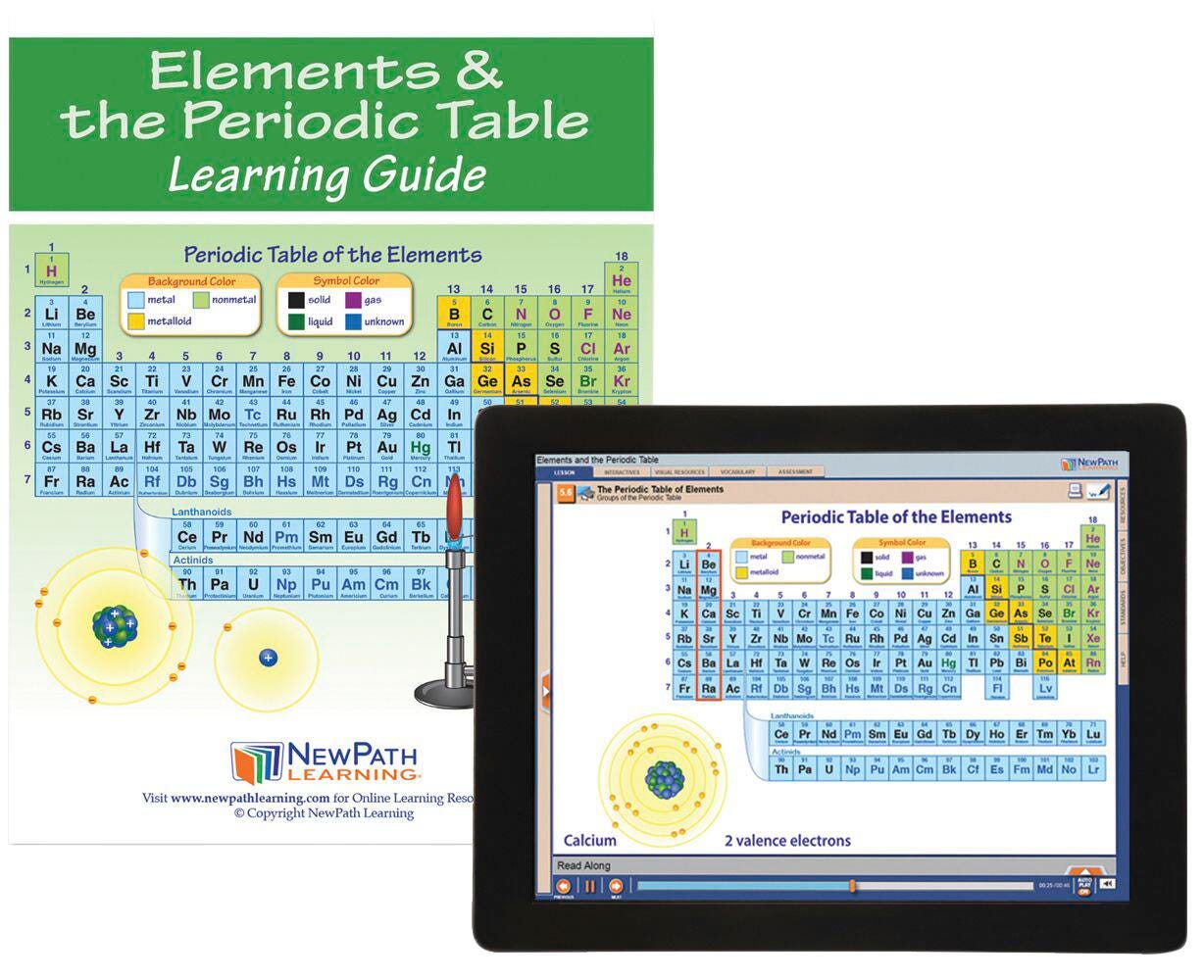 ELEMENTS AND THE PERIODIC TABLE GUIDE W/ ONLINE