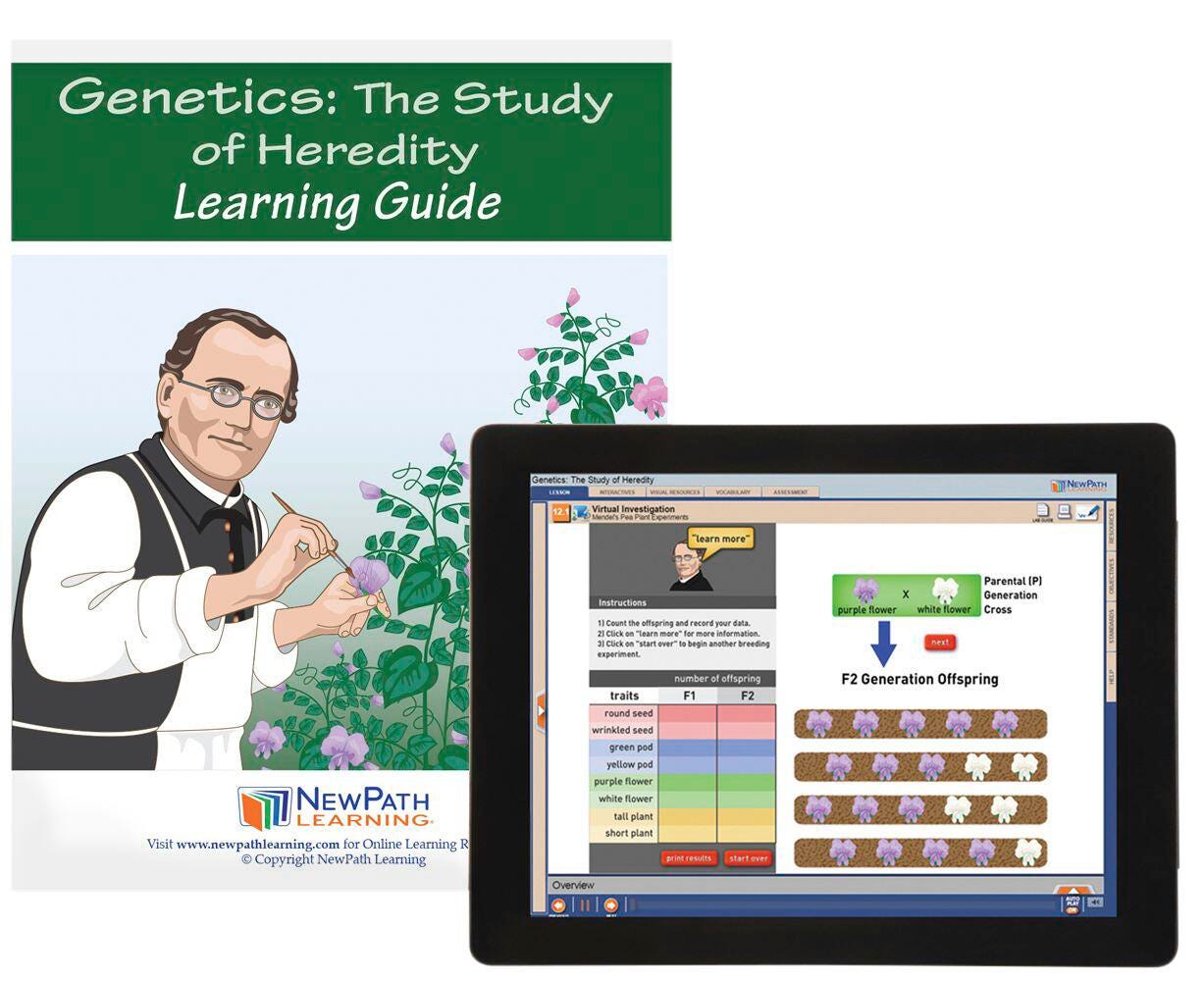 GENETICS - STUDY OF HEREDITY GUIDE W/ ONLINE