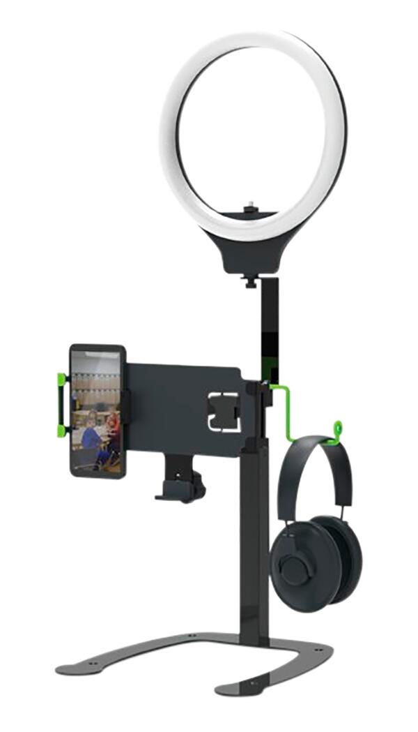 DEWEY VIDEO RECORDING AND DOCUMENT CAMERA STAND WITH LIGHT