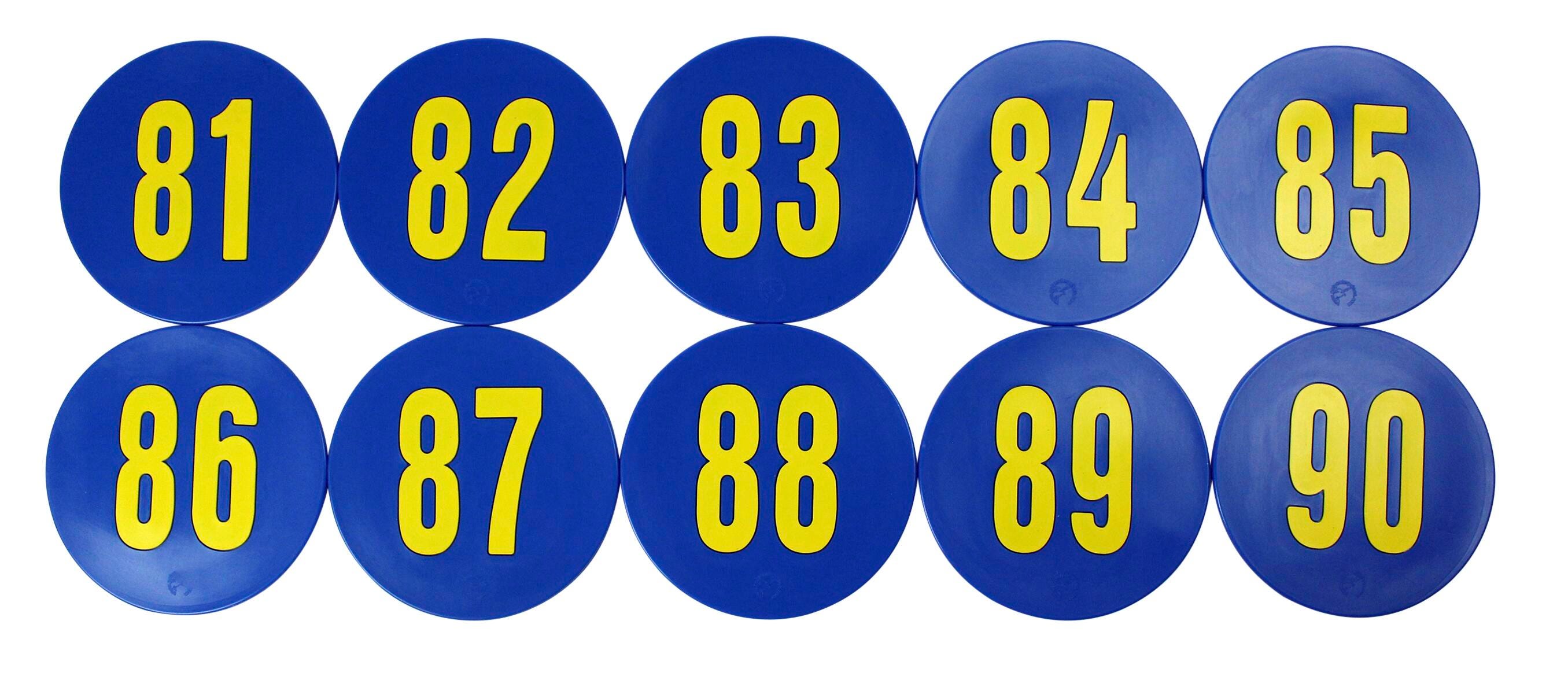 POLY ENTERPRISES NUMBER SPOTS 81-90 SET