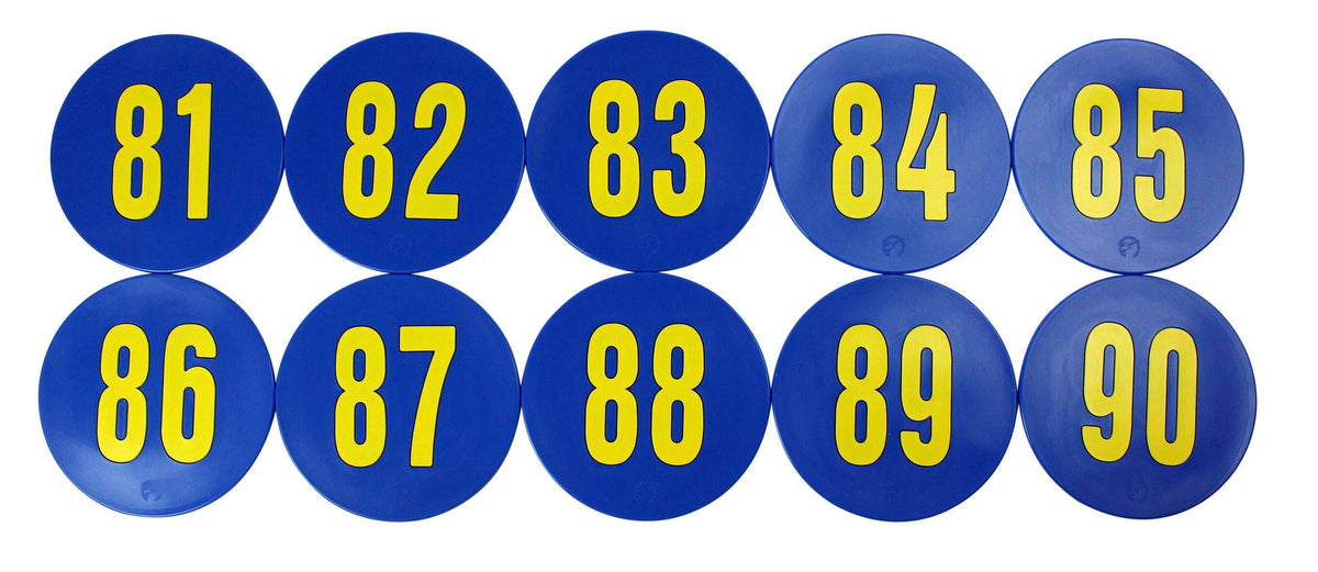 POLY ENTERPRISES NUMBER SPOTS 81-90 SET