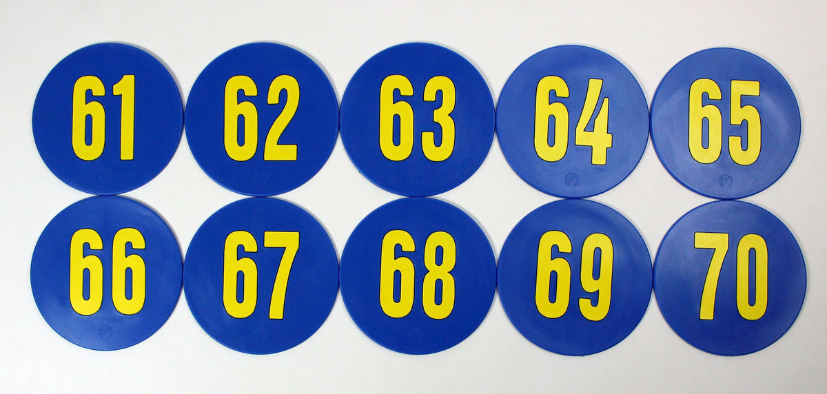 POLY ENTERPRISES NUMBER SPOTS 61-70 SET