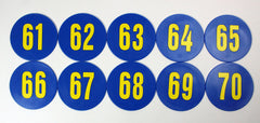 POLY ENTERPRISES NUMBER SPOTS 61-70 SET