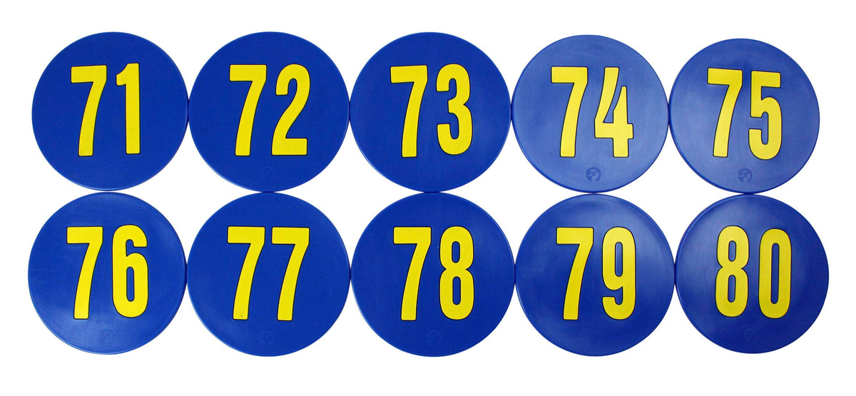 POLY ENTERPRISES NUMBER SPOTS 71-80 SET