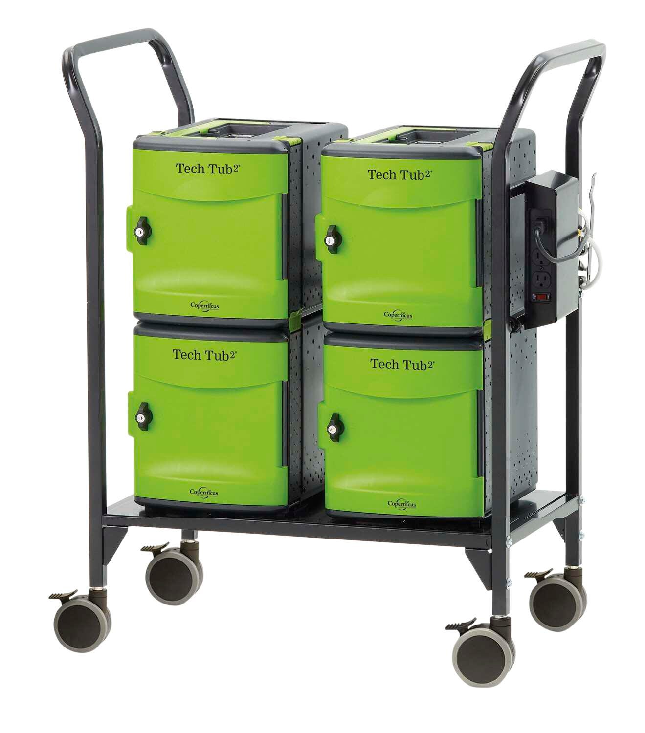 TECH TUB2 MODULAR CART FOR LARGE USB ADAPTERS - HOLDS 24 DEVICES