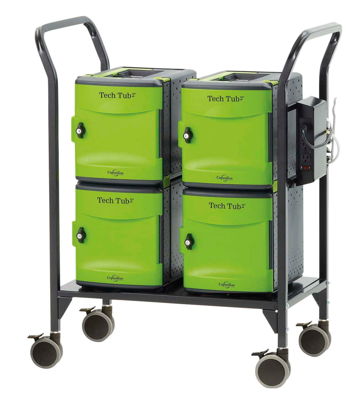 TECH TUB2 MODULAR CART FOR LARGE USB ADAPTERS - HOLDS 24 DEVICES