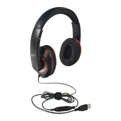 HEADPHONES DELUXE - USB - BLACK - CALIFONE CALITUFF 2021AVUSB - EACH